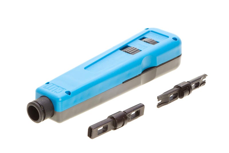 SATMAXIMUM Professional Punch Down Tool with 110 & 66 Blades â€“ Cat6/Cat5e Network Cable Termination, Impact Tool for Patch Panels, Outlets & Sockets, Precision Reversible Blades, Ergonomic Grip - Image 3